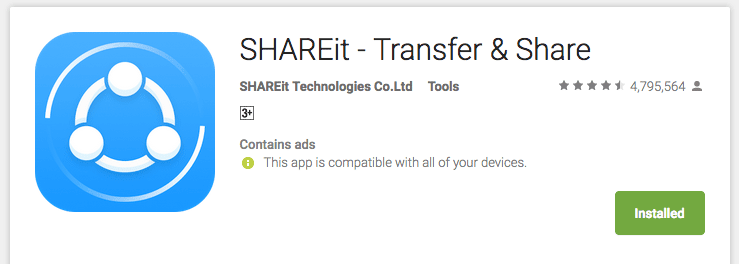 shareit star rating image